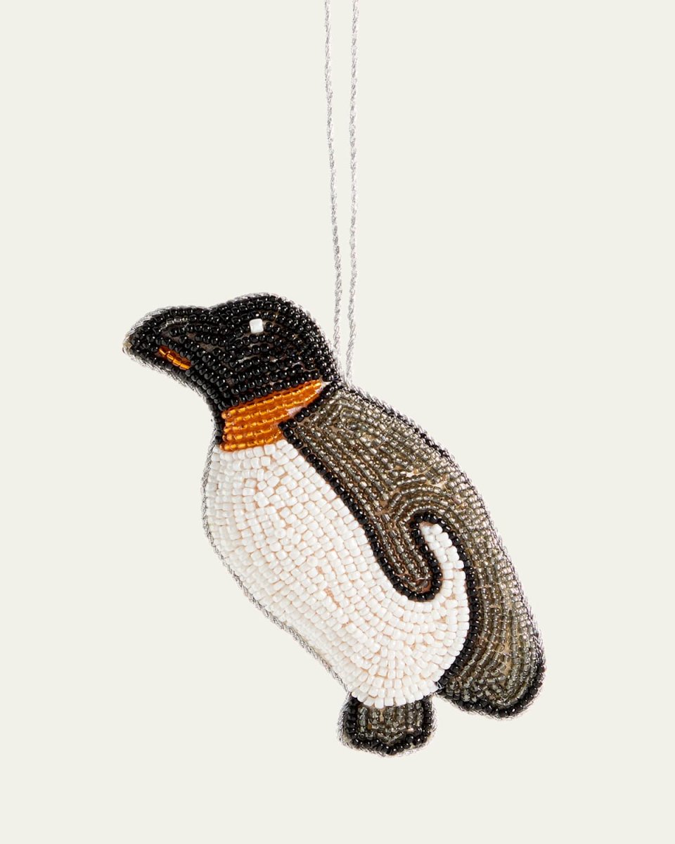 Beaded Penguin Christmas Ornament